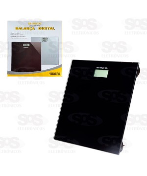 Balança De Banheiro Vidro Até 180 Kilos B-Max BM-A18