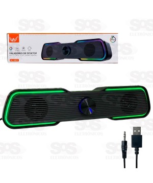 Caixa de Som Multimídia Bluetooth Com LED RGD Altomex AL-3861