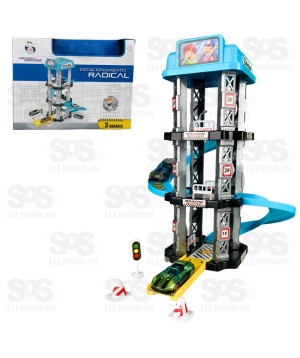 Pista Estacionamento De Carros Radical 3 Andares 29 Peças Pica Pau PI4158