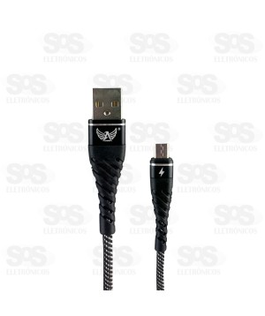 Cabo De Dados Micro USB V8 3.4A 1 Metro Altomex AL-2061-V8