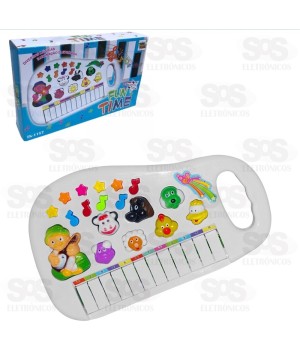 Teclado Infantil Fun Time Animais Toy King TK-1187