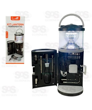 Lampião Com Kit de Ferramentas Com 15 Peças Eletromex EL-1705