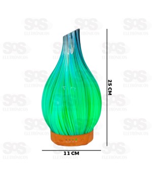 Difusor Umidificador De Ar 3D Pétala Com LED Eletromex EL-5503