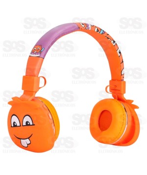 Fone De Ouvido Sem Fio Bluetooth Monstrinhos Eletromex EL-1504