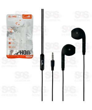 Fone De Ouvido Com Fio Microfone Colorido Eletromex EL-1402