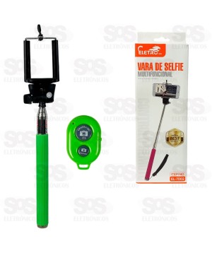 Bastão De Selfie Com Controle Remoto Tripé 100cm Eletromex EL-7002
