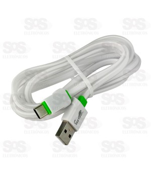 Cabo Emborrachado Type C 4.8A 2 Metros Eletromex EL-3112-TY