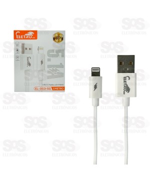 Cabo Emborrachado Iphone 5.1A 1 Metro Eletromex EL-3113-5G