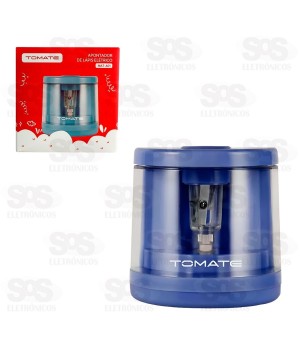 Apontador de Lápis Elétrico Com Reservatório À Pilha Tomate MAT-A01