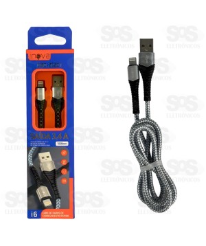 Cabo De Nylon Para Iphone 3.4A 1 Metro Inova CBO-20201