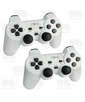 Game Stick Com TV Box 2 Controles Sem Fio e Remoto Inova CON-30235