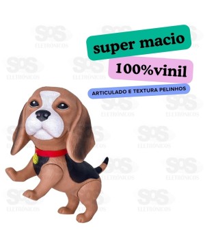 Cachorrinho Bill Beagle em vinil Puff Toys 018