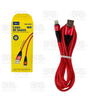 Cabo De Nylon Para Iphone 3.4A 2 Metros Inova CBO-9869