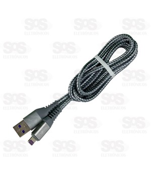 Cabo De Nylon Para Iphone 3.4A 1 Metro Inova CBO-12445