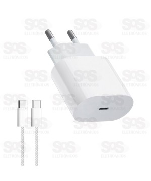 Carregador 20W Com Cabo Type C+PD Inova CAR-0094C