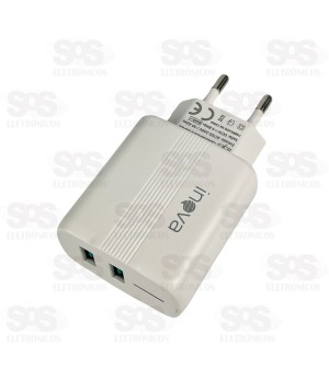 Carregador 2 USB 4.8A Com Cabo Iphone Inova CAR-3316A