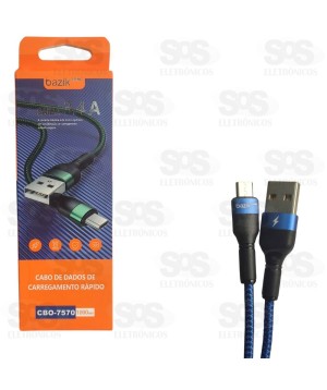 Cabo Micro USB De Dados 1Metro 3.4A Basik Prime CBO- 7570
