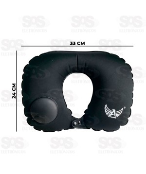 Almofada De Pescoço Inflável Para Viagem Altomex AL-211U