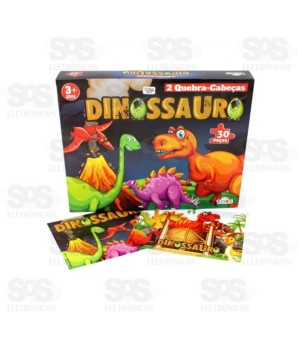 Quebra-Cabeça Dinossauro 30 Peças Mini Toys 0917