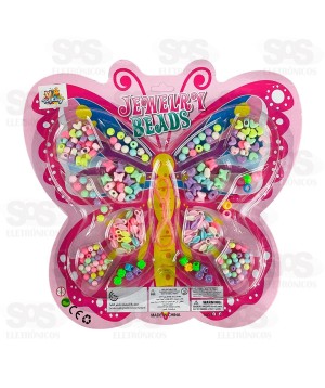 Kit Miçanga Montagem De Bijuterias 210 Peças Toy King TK-AB6096