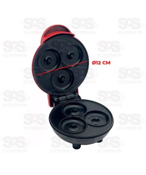 Máquina de Donuts 350W 110V 3 Forminhas WP-DM03