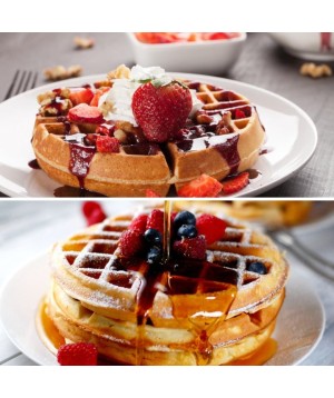 Mini Máquina de Waffles Redonda 350W 110V WP-MK03