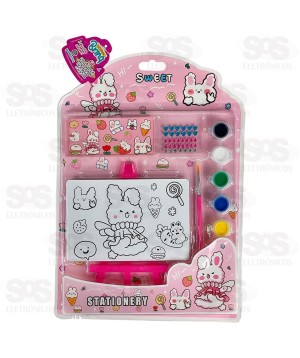 Kit de Pintura 6 Tintas Guache Polibrinq SCB60