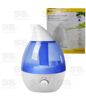 Umidificador De Ar 2,6 Litros Bico Direcional Bivolt B-Max BM-U04