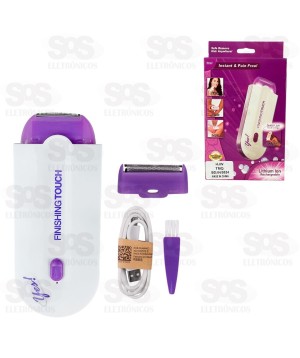 Mini Depilador Portátil Indolor Recarregável 2 Cabeças HX-101