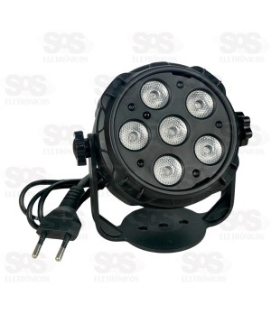 Projetor Canhão Strobo Para Festa 6 LED Com Alto-falante Bluetooth GTS-1006BS
