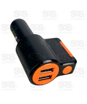 Transmissor FM Bluetooth Com SD E Duplo USB GTS-C905