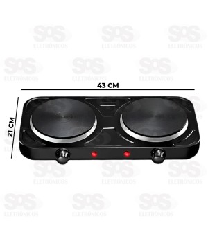 Fogareiro Por Indução 2 Bocas 127V 2000W Bak BK-FCE702