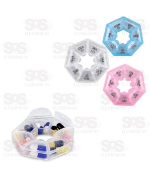 Porta Comprimido Semanal Em Plástico Top Útil 1068