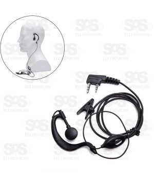 Fone Com Microfone Para Rádio Comunicador Walk Talk B-Max BF-01