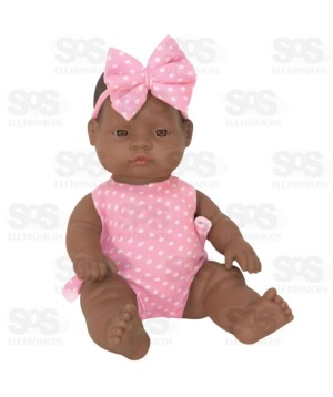Boneca Gordukinha Negra 100% Vinil Nova Toys 1167