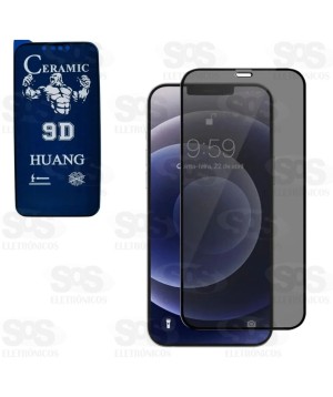 Película Cerâmica Privacidade Preta Samsung S21 FE