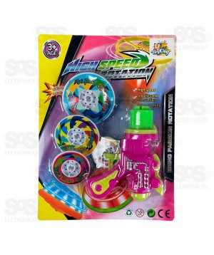 Pistola Lança Discos 5 Peças Toy King TK-AB4041