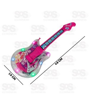 Guitarra Rockstar Mundo Pop Com Luzes Toy King TK-AB3421