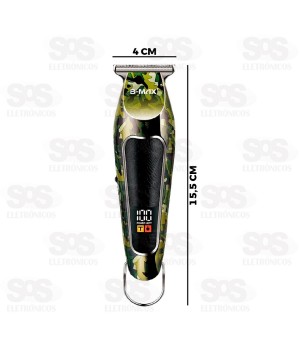 Máquina De Cortar Cabelo Profissional Com Visor LCD B-Max BM-C020