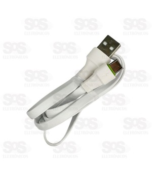 Cabo De Carregamento USB Para Type C 1 Metro Kaidi KD-307C