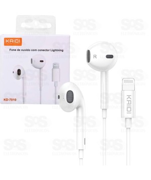 Fone Auricular Com Microfone IPhone Kaidi KD-7010