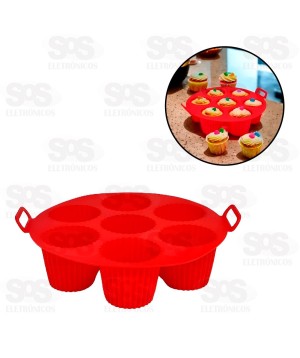 Forma De Silicone Cupcake Para Air Fryer 20,5CM Top Útil TOP1460