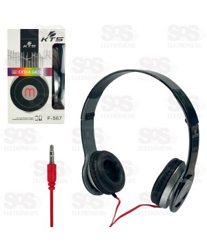 Fone De Ouvido Extra Bass Arco Cores Sortidas KTS F-567
