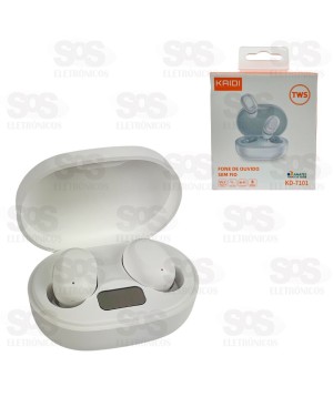 Fone De Ouvido Sem Fio Bluetooth TWS Com Painel Kaidi KD-7101