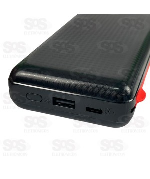 Carga Extra 20.000mAh Com 3 Interfaces Kaidi KD-232