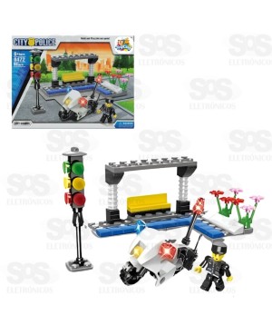 Bloco de Montar Policial Grande Modelos Sortidos Toy King TK-AB7862