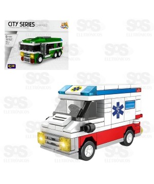 Bloco de Montar Carros Da Cidade Modelos Sortidos Toy King TK-AB7867