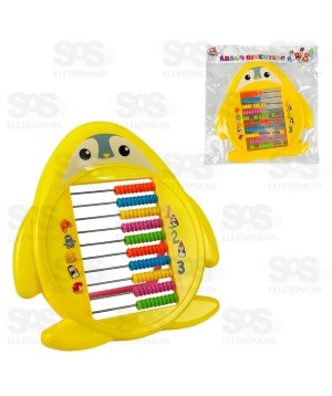 Ábaco Colorido Pinguim Divertido Toy King TK-AB4377