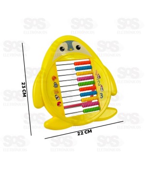 Ábaco Colorido Pinguim Divertido Toy King TK-AB4377