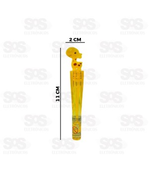 Lança Bolhas De Silicone Girafa Caixa Com 24 Unidades Toy King TK-AB7742